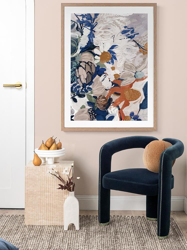 Painted Blooms Framed Art Print