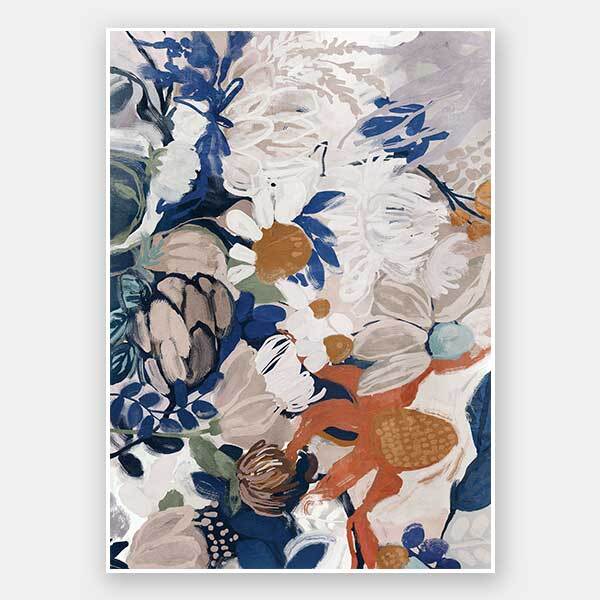 Painted Blooms Unframed Art Print