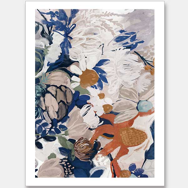Painted Blooms Unframed Art Print