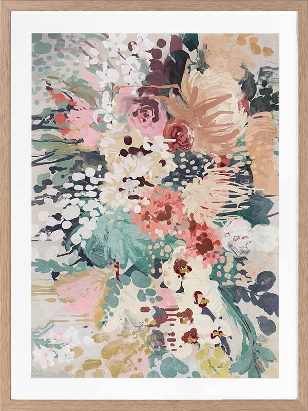 Floral Orchestra Framed Art Print