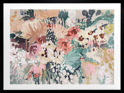 Floral Orchestra Framed Art Print