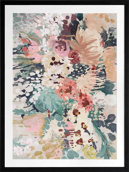 Floral Orchestra Framed Art Print