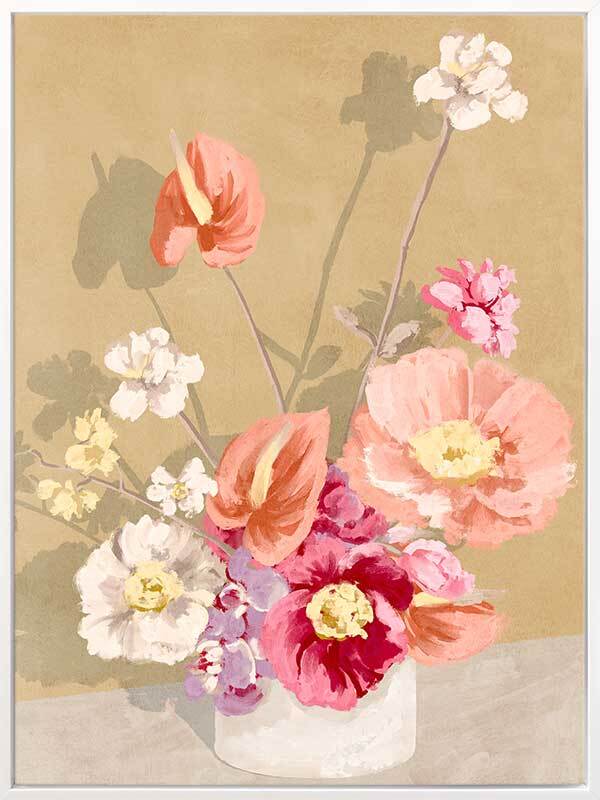 Bouquet in Sunrise Canvas Art Print