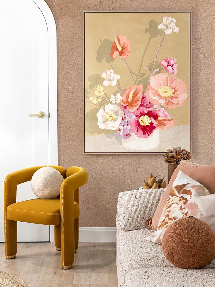 Bouquet in Sunrise Canvas Art Print