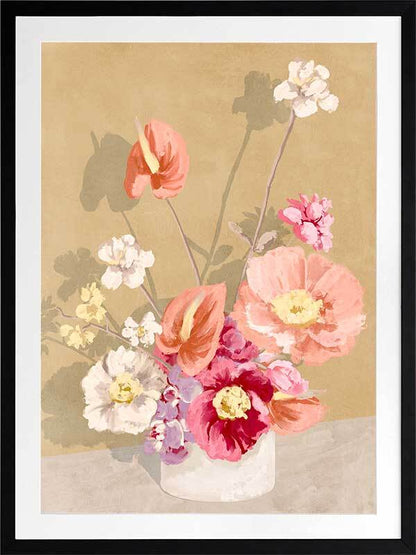 Bouquet in Sunrise Framed Art Print