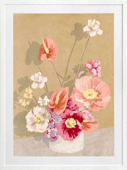 Bouquet in Sunrise Framed Art Print