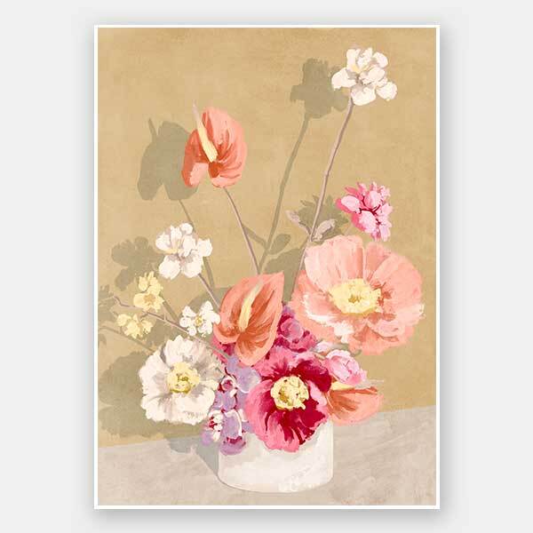 Bouquet in Sunrise Unframed Art Print