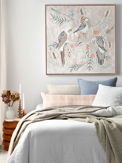 Feathered Serenade Canvas Art Print | Lifestyle