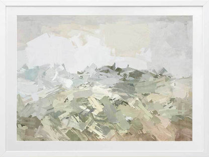 Painted Skies Sage Framed Art Print