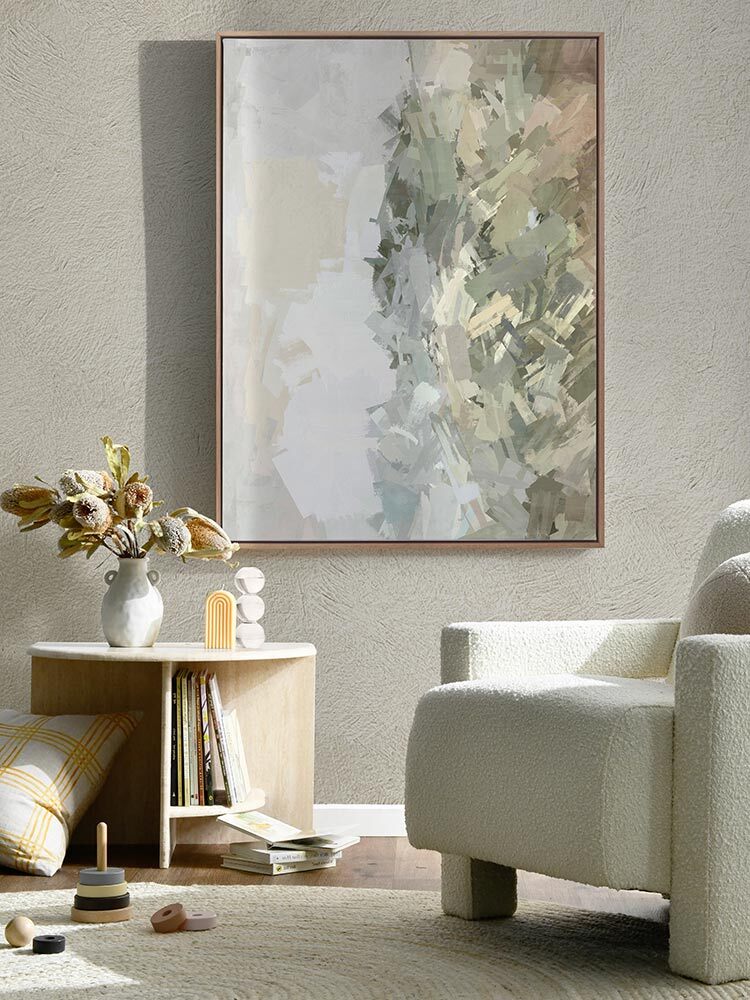 Painted Skies Sage Canvas Art Print | Lifestyle