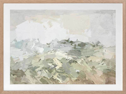 Painted Skies Sage Framed Art Print