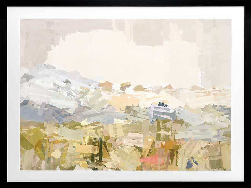 Painted Skies Multicolour Framed Art Print