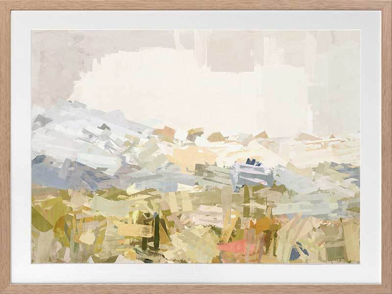 Painted Skies Multicolour Framed Art Print