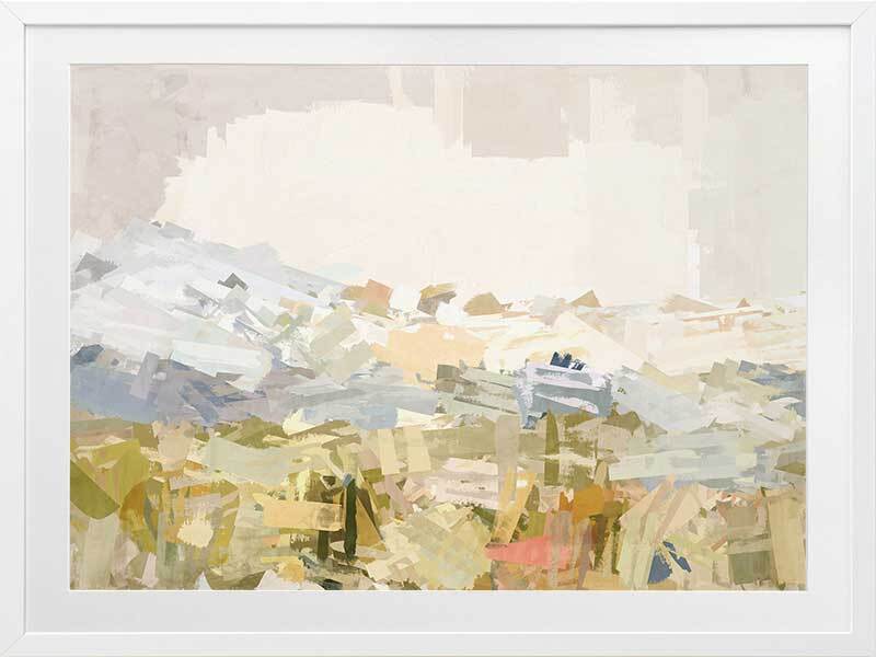 Painted Skies Multicolour Framed Art Print