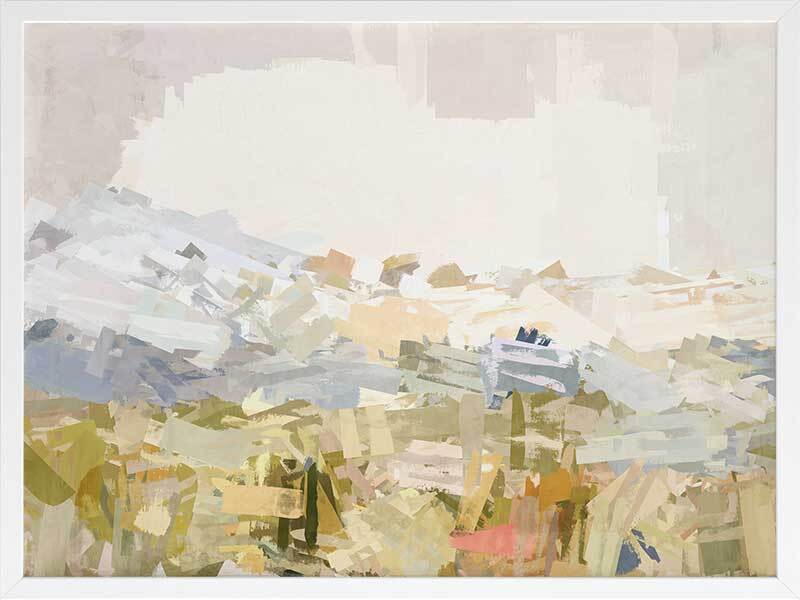 Painted Skies Multicolour Framed Art Print