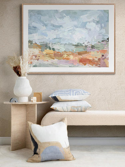 Express Yourself Blue Framed Art Print | Lifestyle