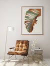 Retro Big Leaf I Framed Art Print | Lifestyle