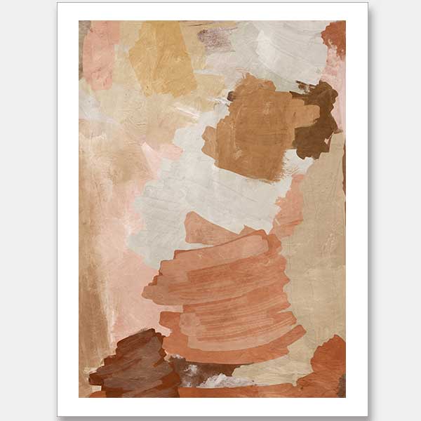 Neutral Mosaic Unframed Art Print