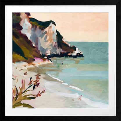 Seaside Cliff Framed Art Print