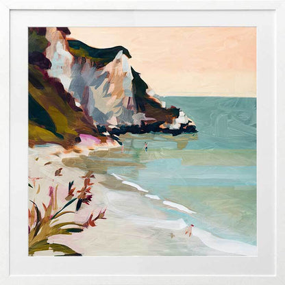 Seaside Cliff Framed Art Print