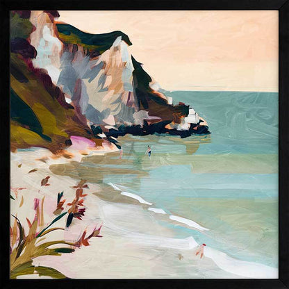 Seaside Cliff Framed Art Print