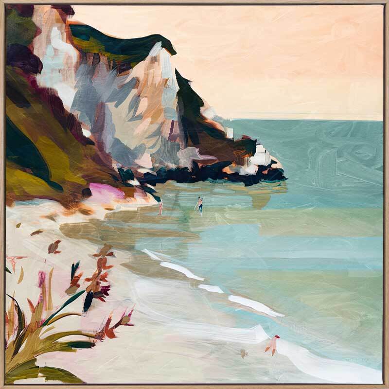 Seaside Cliff Canvas Art Print