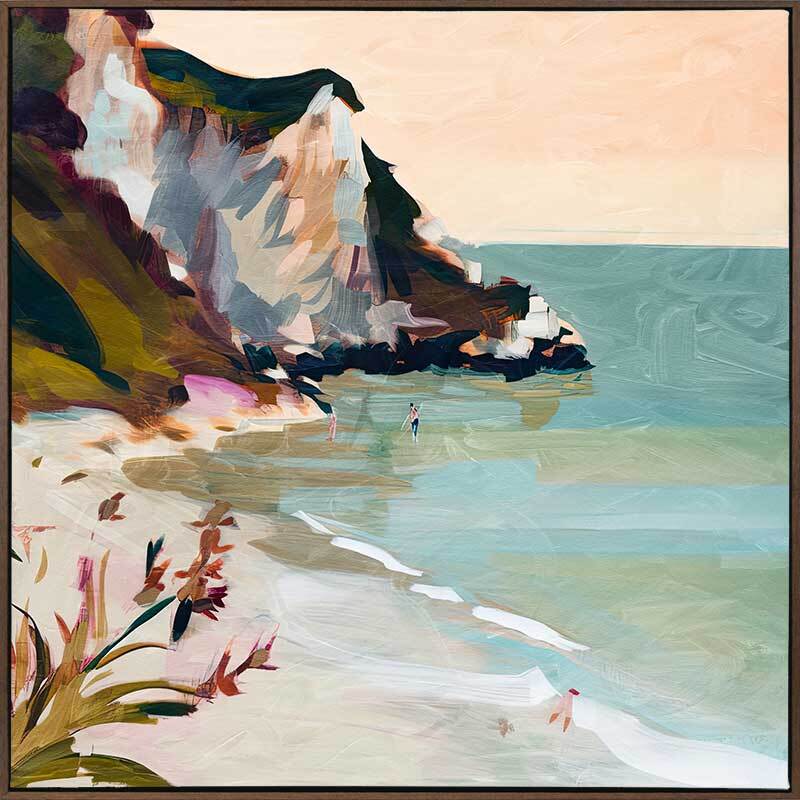 Seaside Cliff Canvas Art Print