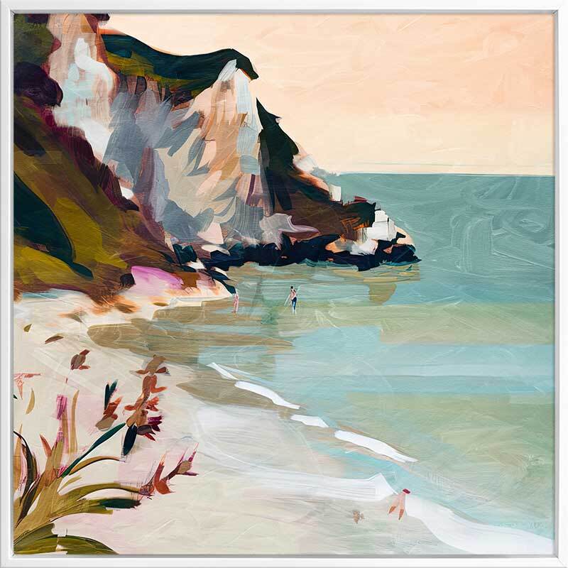 Seaside Cliff Canvas Art Print