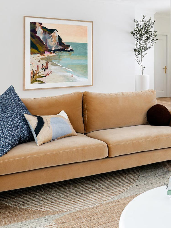 Seaside Cliff Framed Art Print | Lifestyle