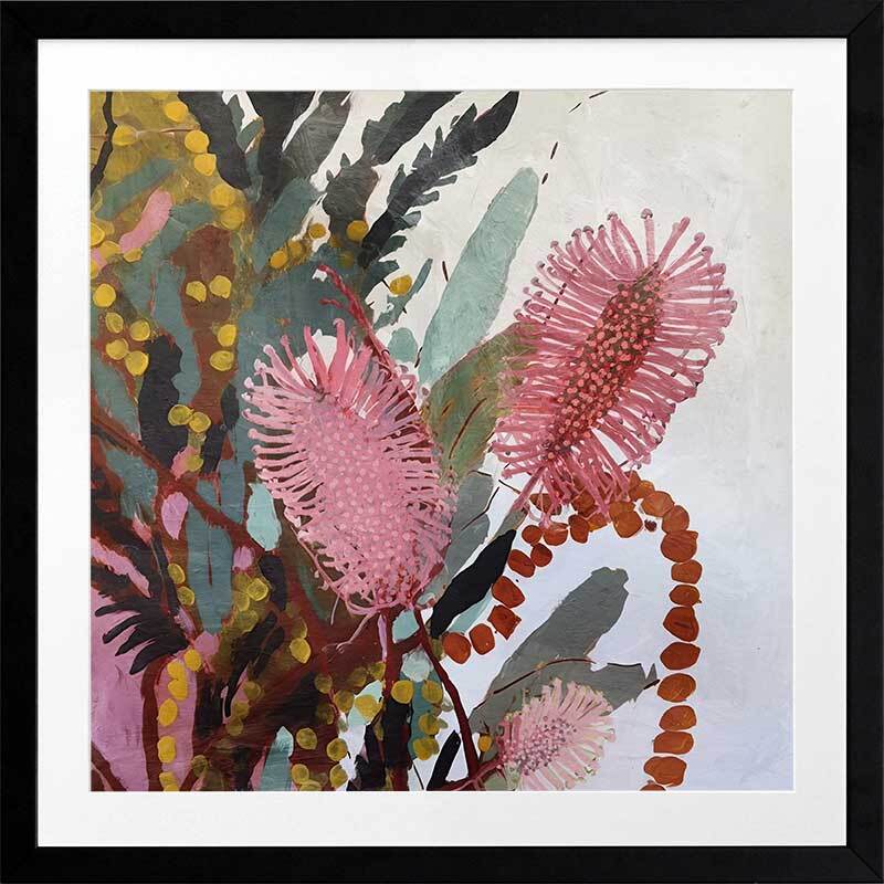 Blooming Bottle Brush Framed Art Print