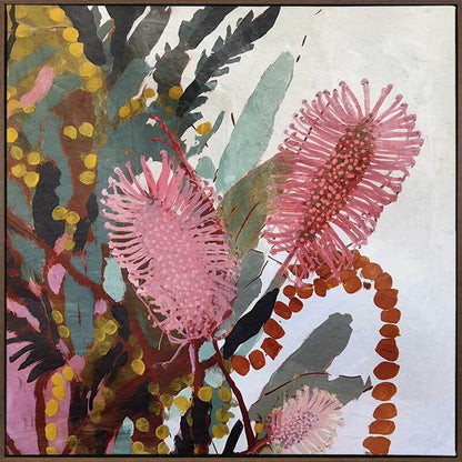 Blooming Bottle Brush Canvas Art Print