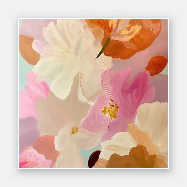 Blushing Hibiscus Unframed Art Print