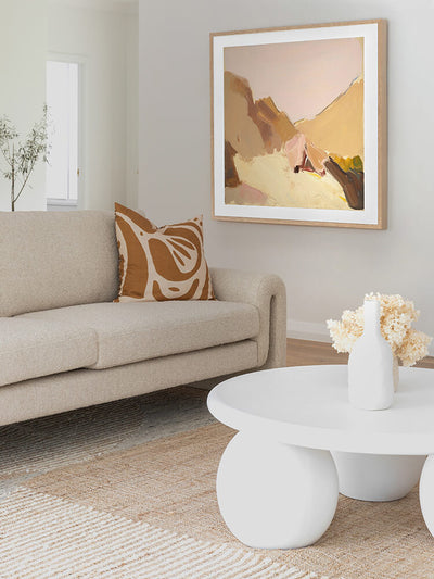 Blended Hills Framed Art Print | Lifestyle