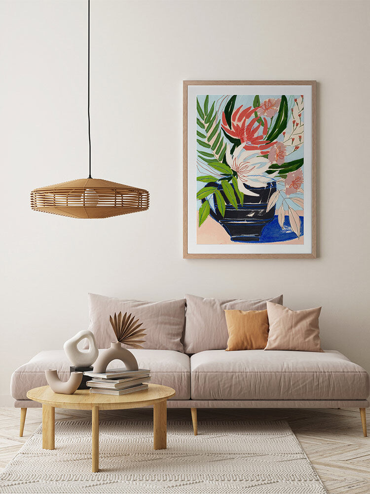 Spring Florals I Framed Art Print | Lifestyle