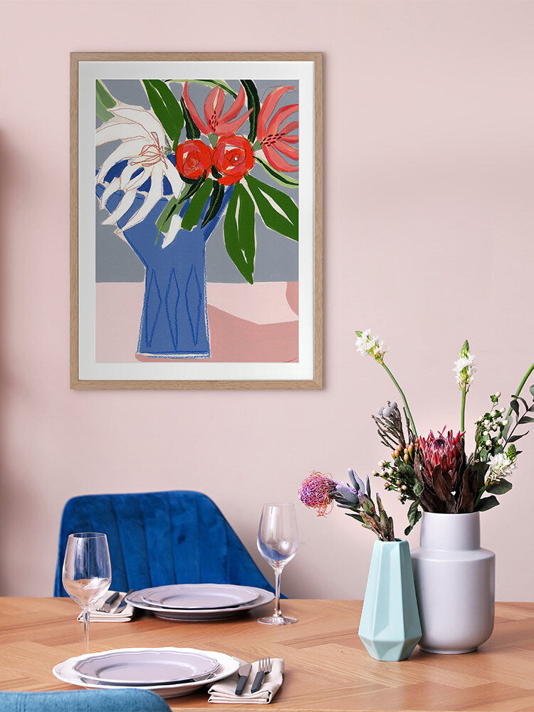 Spring Florals II Framed Art Print | Lifestyle
