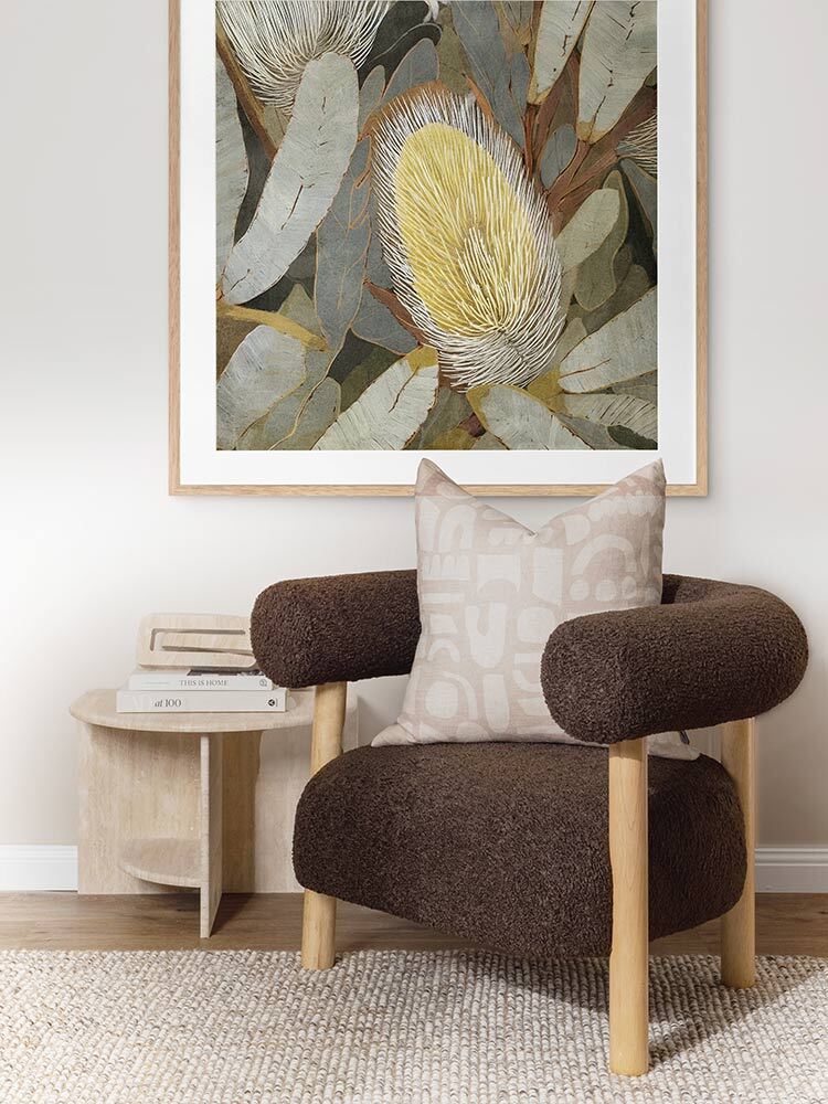 Wild Bottlebrush l Framed Art Print