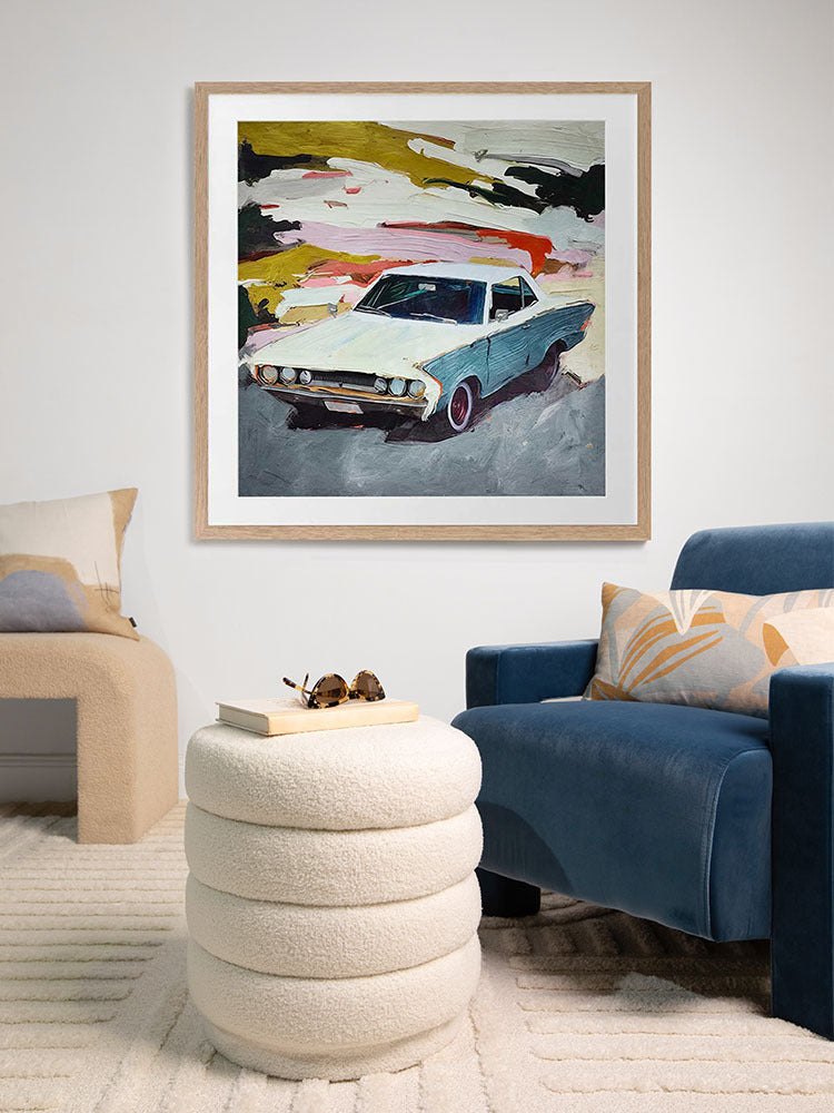 Vintage Car I Framed Art Print | Lifestyle