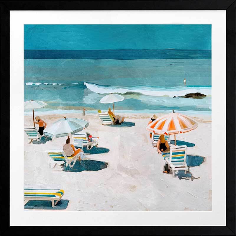 Burleigh Beach II Framed Art Print