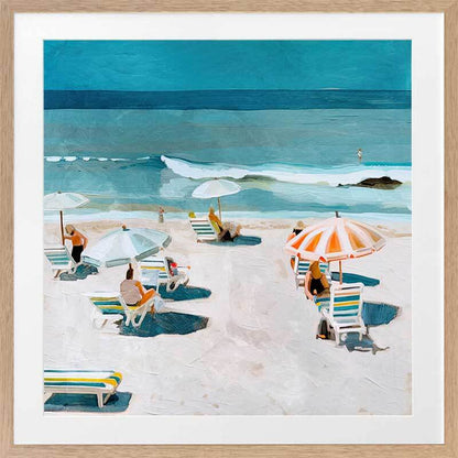 Burleigh Beach II Framed Art Print