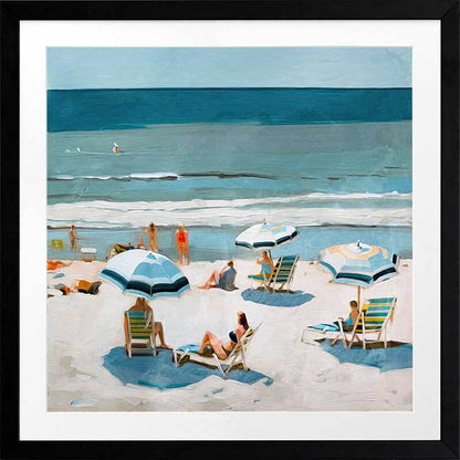 Burleigh Beach I Framed Art Print