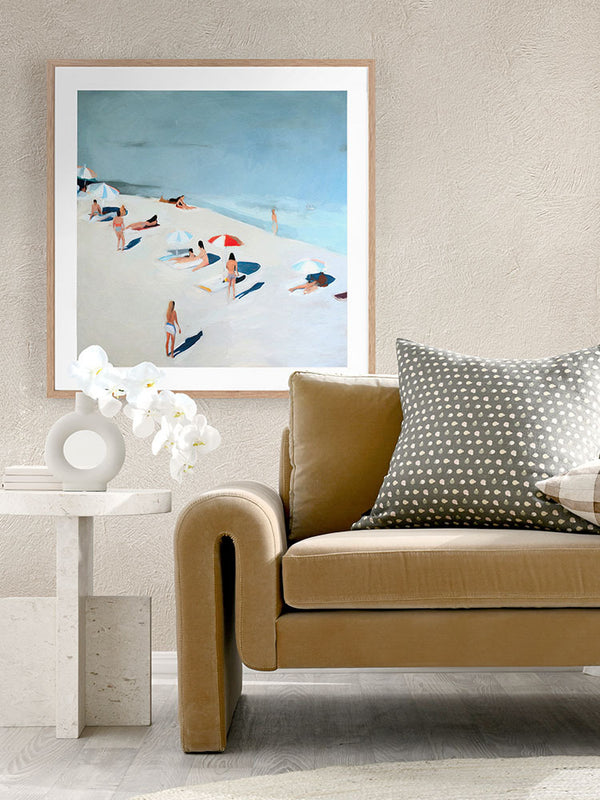 Hamelin Beach   Framed Art Print | Lifestyle