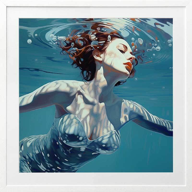 Ocean Whispers Framed Art Print