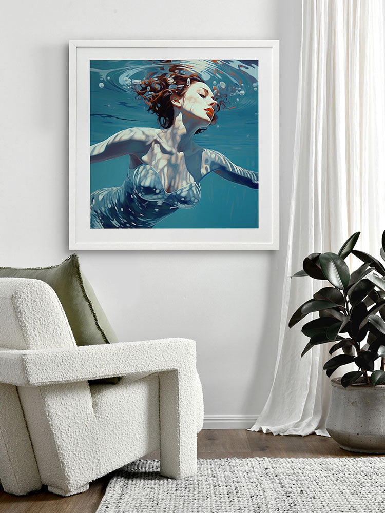 Ocean Whispers Framed Art Print