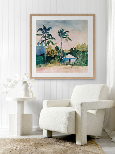 Holiday House II Framed Art Print | Lifestyle