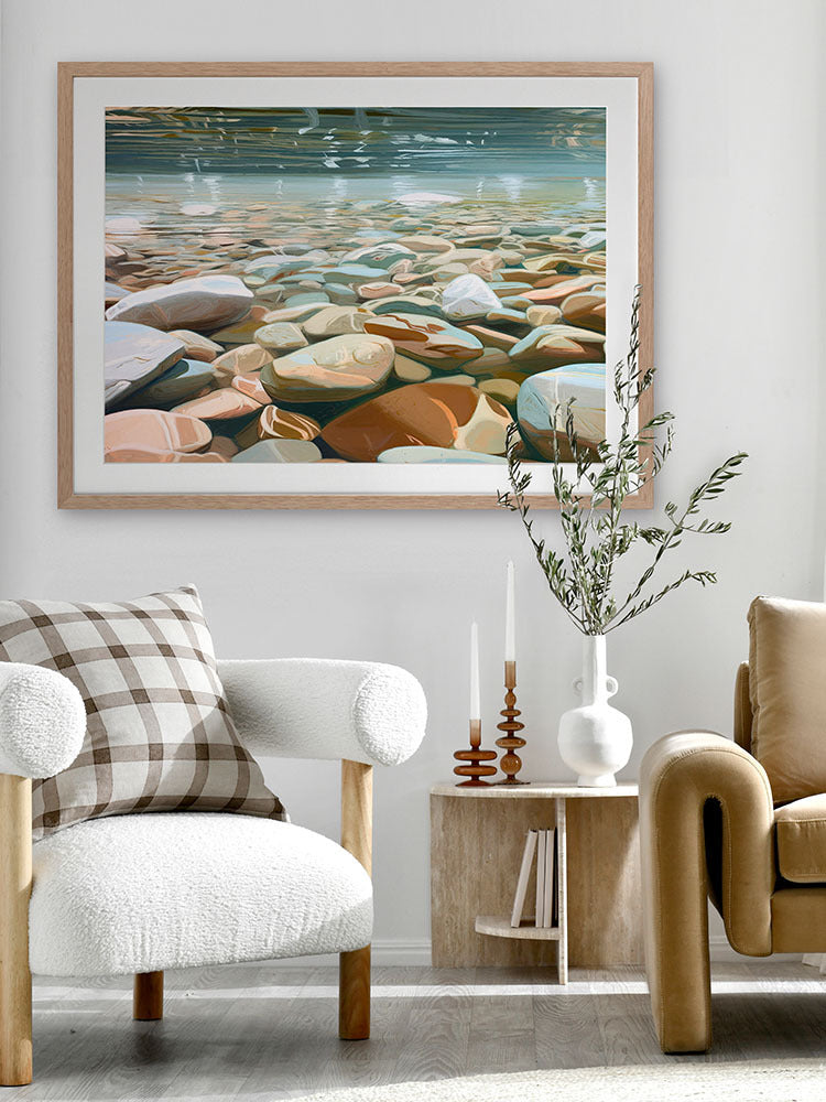 Riverside II Framed Art Print | Lifestyle
