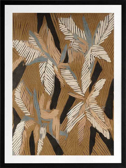 Geometric Gum Leaves II Framed Art Print