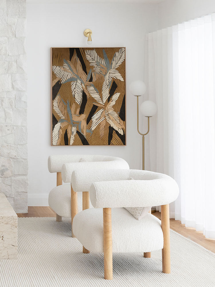 Geometric Gum Leaves I Canvas Art Print | Lifestyle