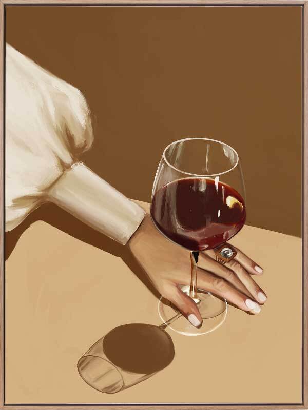 Glass of Shiraz Canvas Art Print