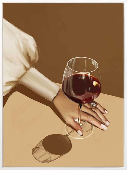 Glass of Shiraz Canvas Art Print