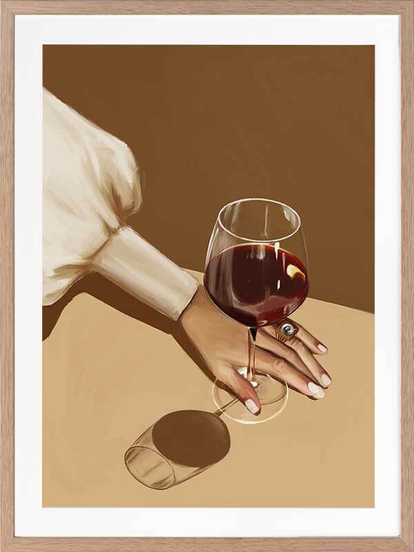 Glass of Shiraz Framed Art Print